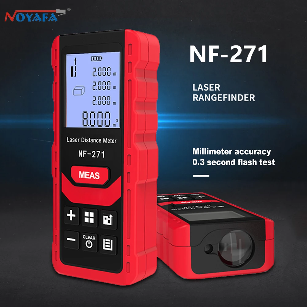 Industrial Laser Rangefinder - Télémètre laser numérique Noyafa NF-271, outil