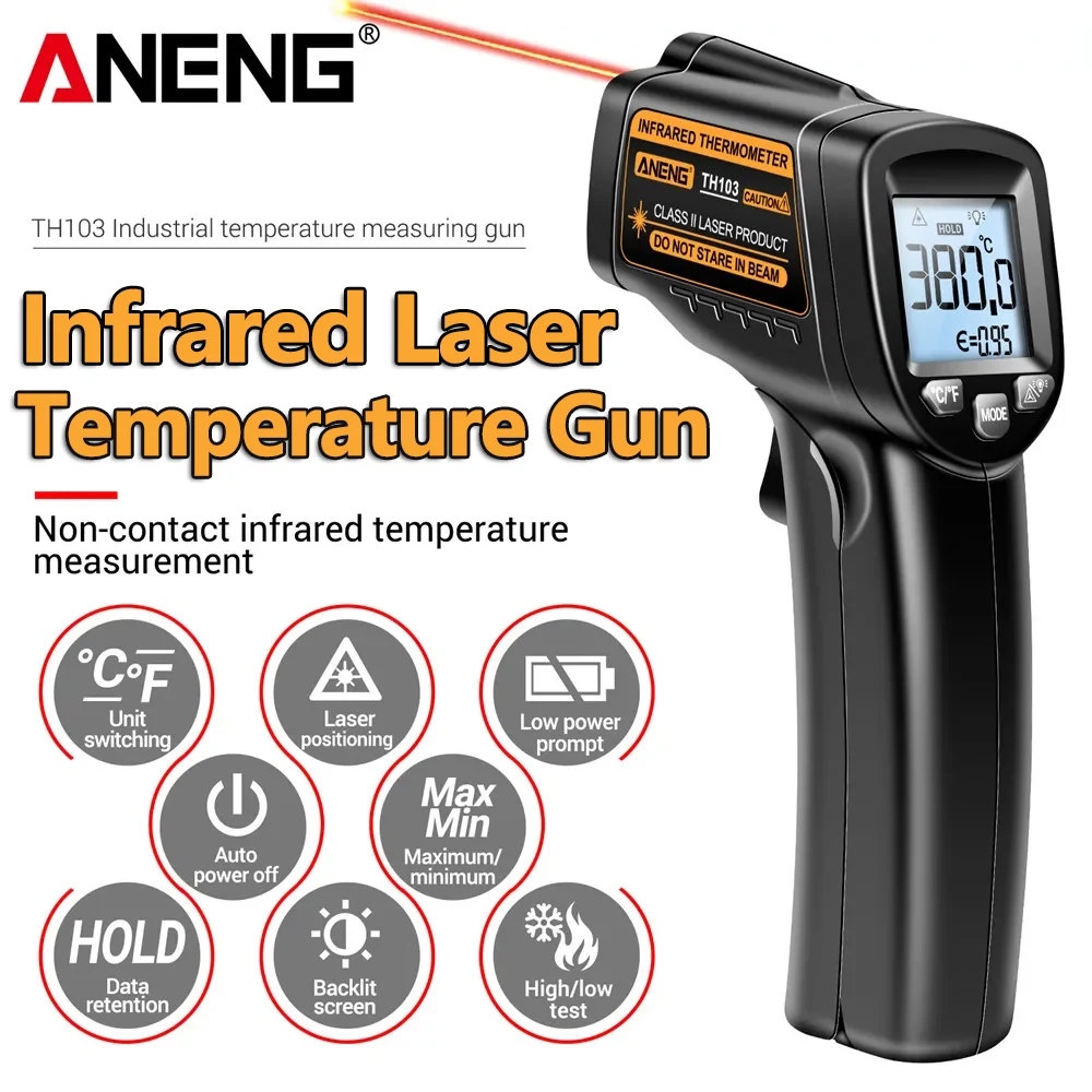 Pistolet thermique infrarouge  - Industrial Laser Temperature Sensor avis et prix
